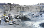 Producing asphalt and concrete aggregate for a large regional quarry.